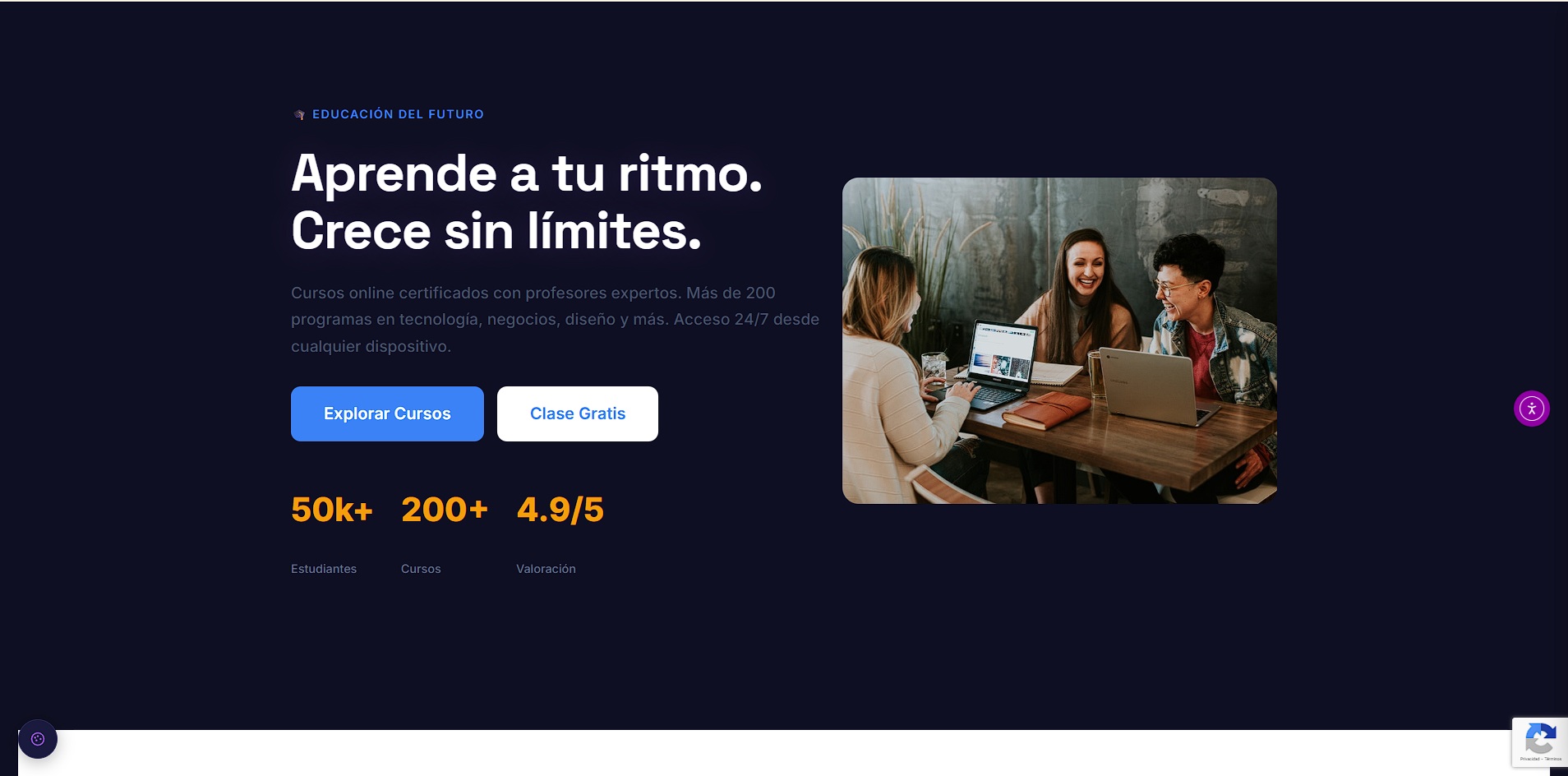 Demo Educaci&oacute;n - Plataforma de cursos online