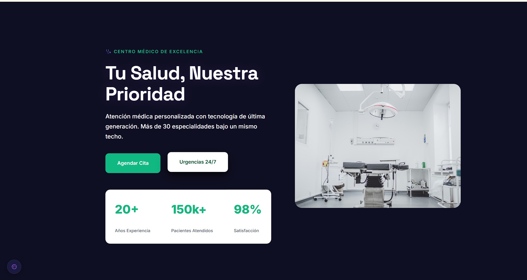 Demo Medicina - Web para cl&iacute;nicas y consultorios