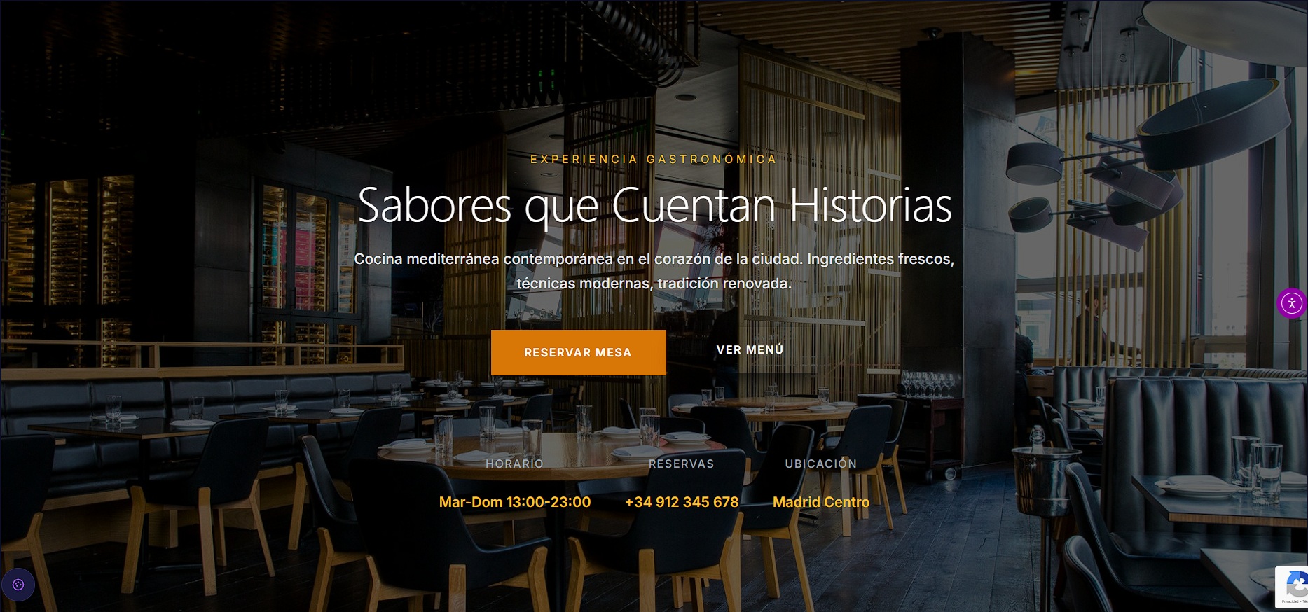 Demo Restaurante - Web profesional para restaurantes