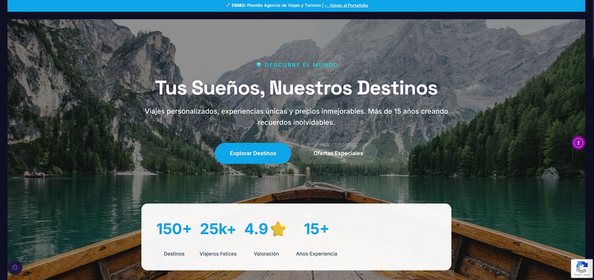 Demo Turismo - Web de viajes y turismo