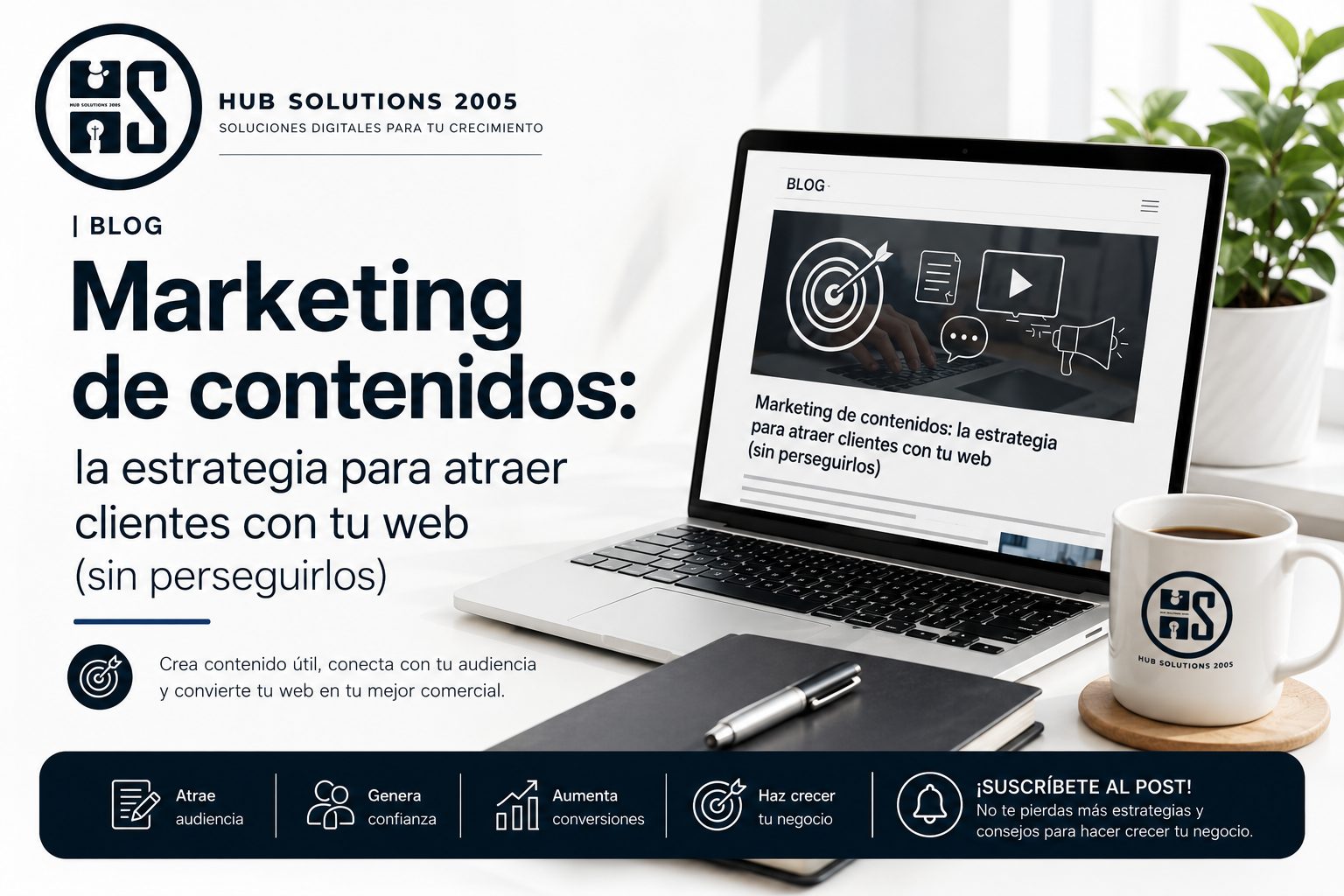 Marketing de contenidos: la estrategia para atraer clientes con tu web (sin perseguirlos)