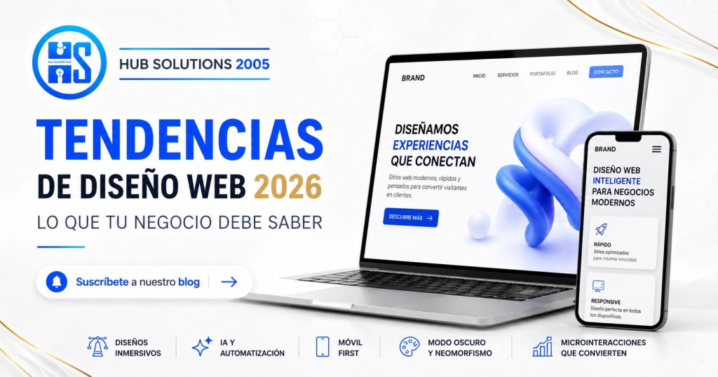 Tendencias de diseño web 2026: lo que tu negocio debe saber